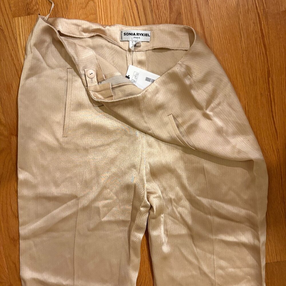 SONIA RYKIEL SIZE y2k gold DRESS PANTS